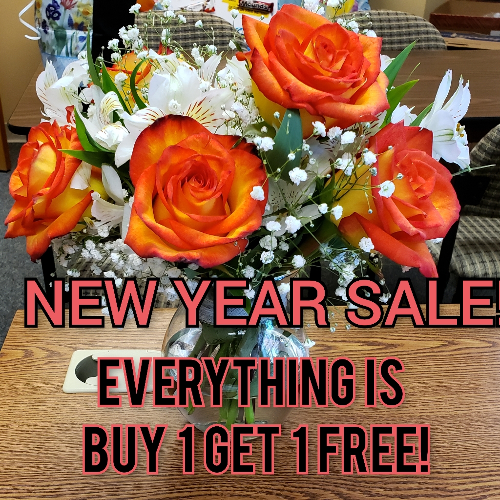 New Year Sale Buy One Get One Free